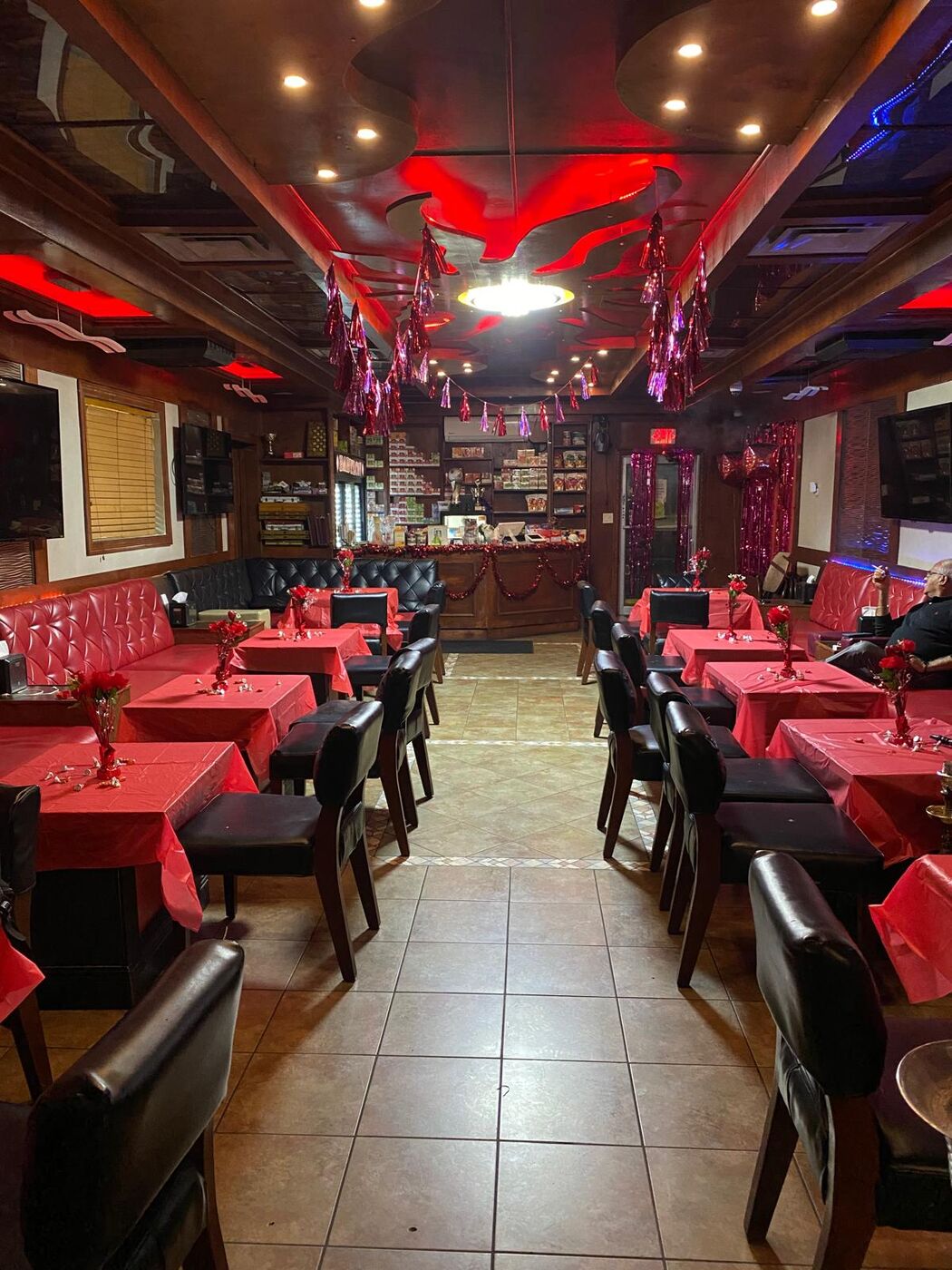 Babylon Hookah Lounge decorated for a special event